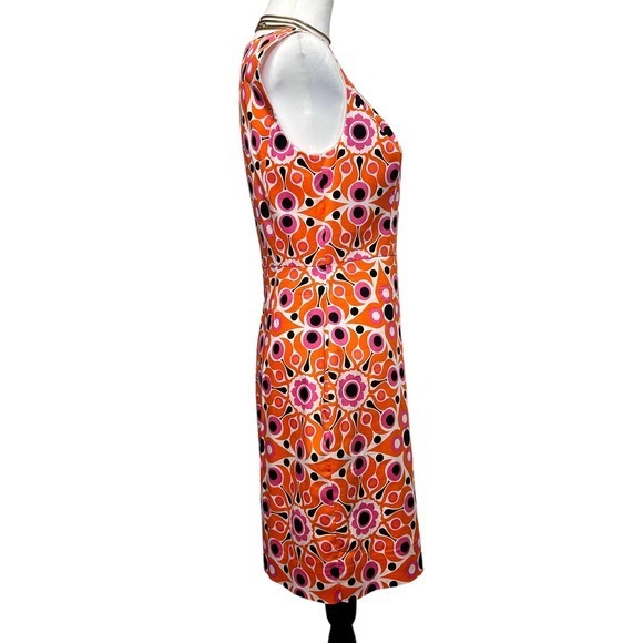 Vibrant Orange Patterned Dress - Picture 5 of 13